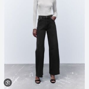 Zara 90s Full Length Wide Jeans